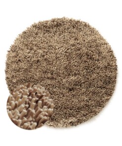 Tapis rond en laine - Aurelia ivoire/beige - overzicht