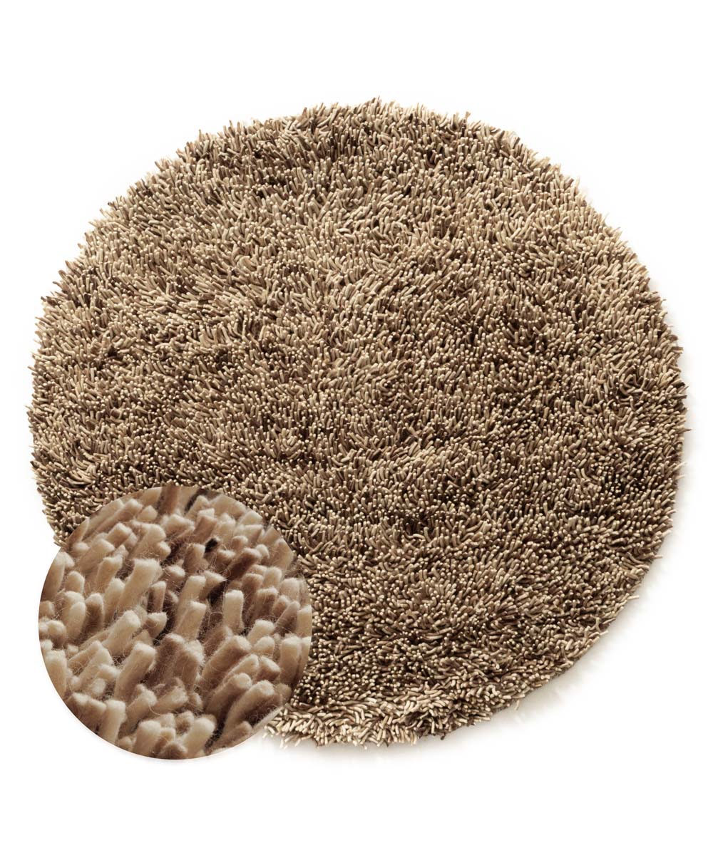 Tapis rond en laine - Aurelia ivoire/beige - overzicht Tapis rond en laine - Aurelia ivoire/beige - overzicht
