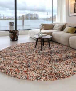 Tapis rond en laine - Aurelia multicolore - sfeer