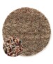 Tapis rond en laine - Aurelia multicolore - overzicht, thumbnail