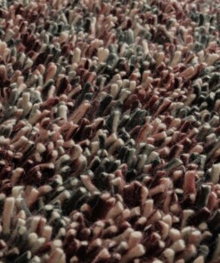 Tapis rond en laine - Aurelia violet - close up, thumbnail