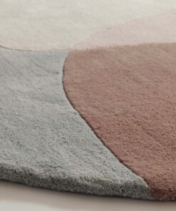 Tapis en laine organique - Dune abricot - close up, thumbnail Tapis en laine organique - Dune abricot - close up, thumbnail