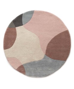 Tapis rond en laine - Dune abricot - overzicht