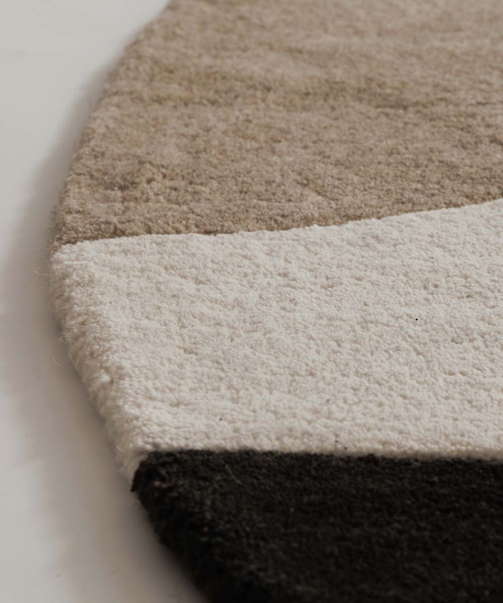 Tapis en laine organique - Dune beige - close up Tapis en laine organique - Dune beige - close up