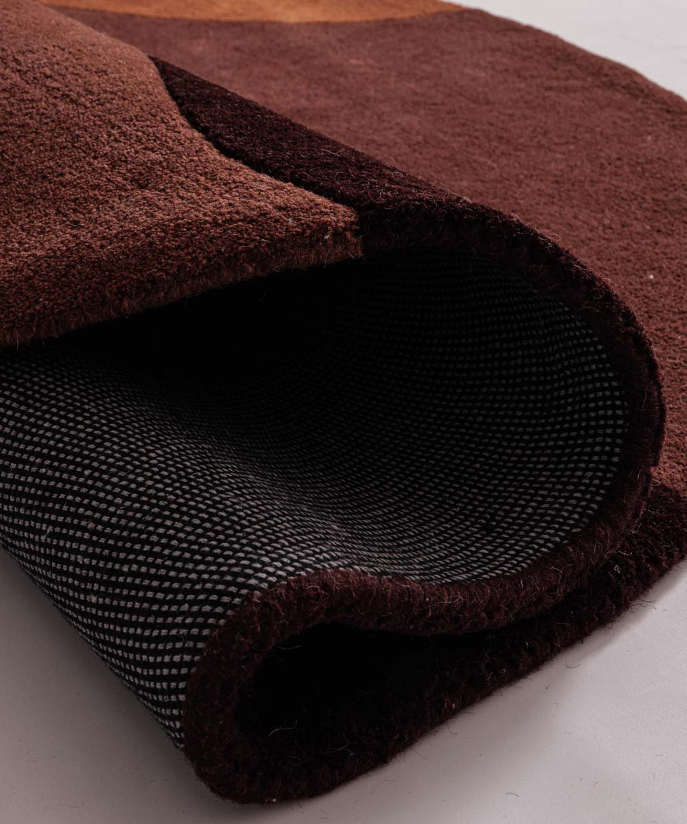 Tapis en laine - Dune terre cuite - close up Tapis en laine - Dune terre cuite - close up