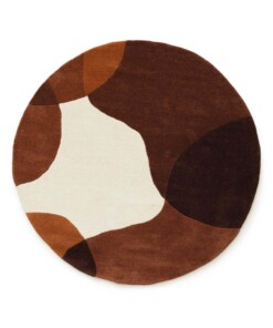 Tapis rond en laine - Dune terre cuite - overzicht