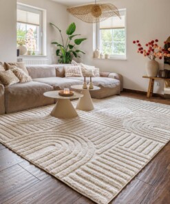 Tapis scandinave - Arc Bend Crème - sfeer