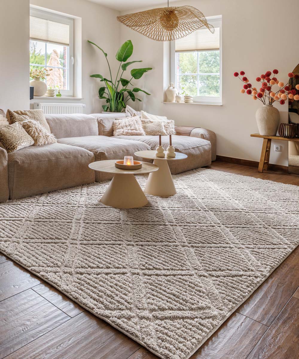 Tapis scandinave - Arc Gem beige - sfeer Tapis scandinave - Arc Gem beige - sfeer