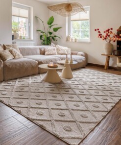 Tapis scandinave - Arc Diamond beige - sfeer