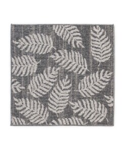 Tapis d'extérieur Carré Feuilles de palmier - Sunny gris foncé - overzicht