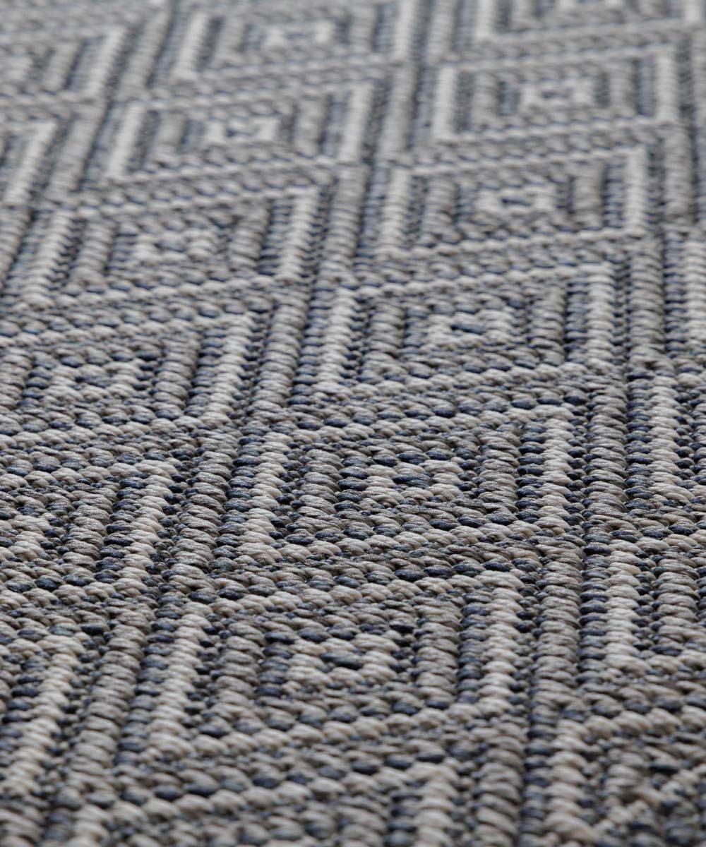 Tapis d'extérieur Carré losange - Sunny Gem gris - close up Tapis d'extérieur Carré losange - Sunny Gem gris - close up