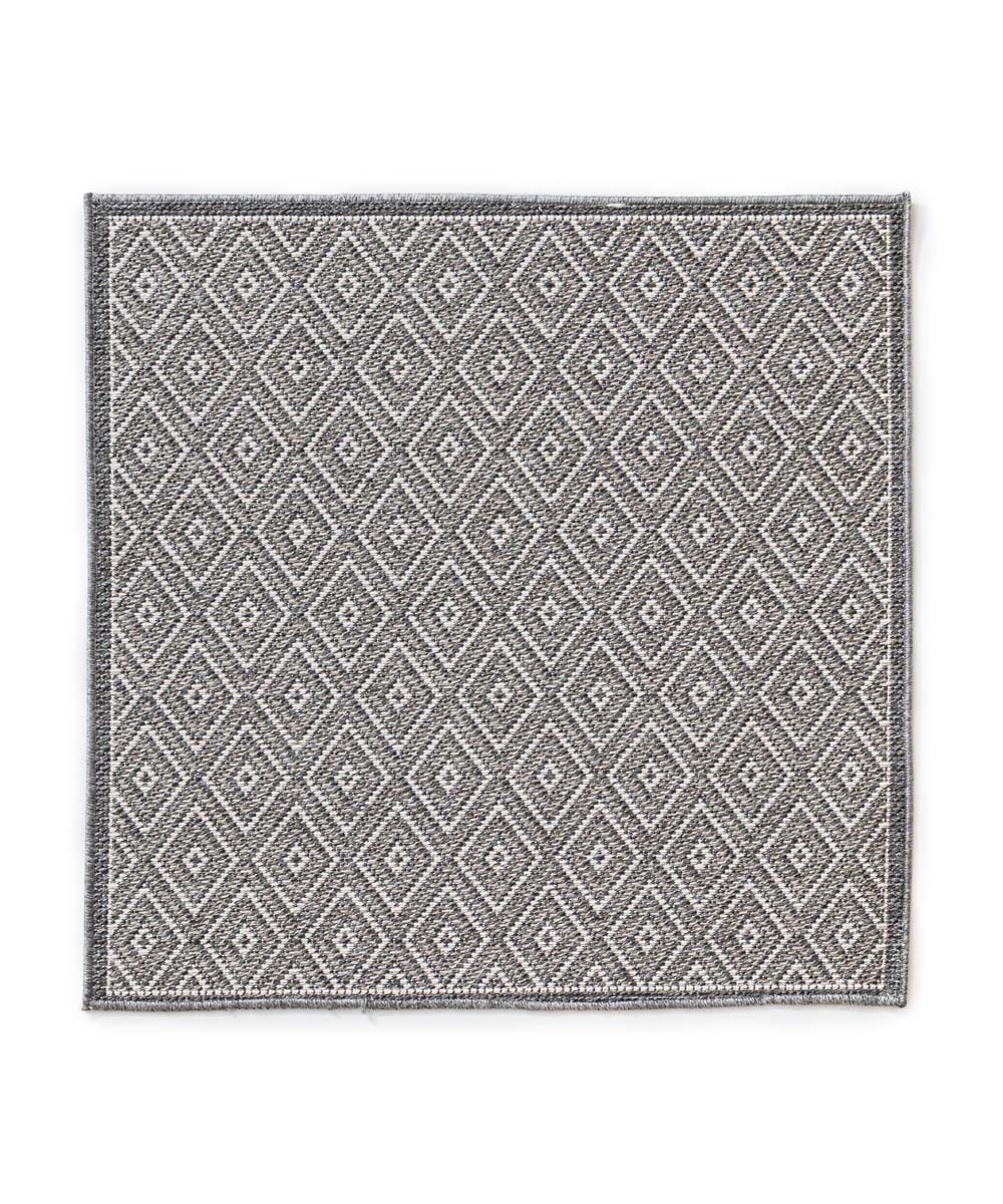 Tapis d'extérieur Carré losange - Sunny Gem gris - overzicht Tapis d'extérieur Carré losange - Sunny Gem gris - overzicht