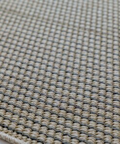 Tapis d'extérieur Carré losange aspect jute - Sunny beige - close up
