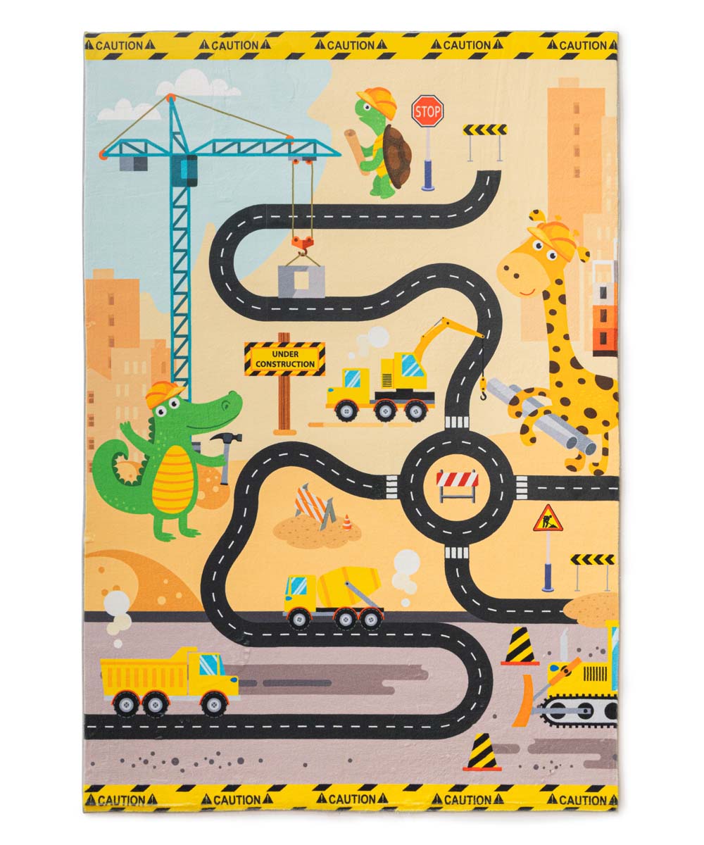 Tapis enfant lavable - Snugway Construction Multicolore - overzicht Tapis enfant lavable - Snugway Construction Multicolore - overzicht