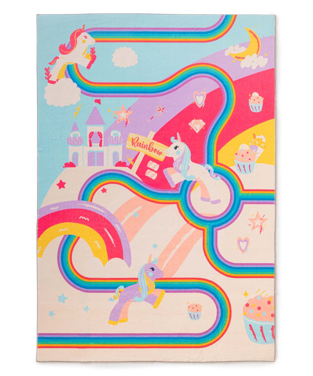 Tapis enfant lavable - Snugway Licorne Multicolore - overzicht Tapis enfant lavable - Snugway Licorne Multicolore - overzicht