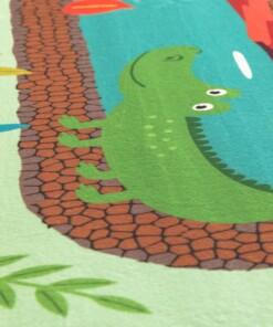 Tapis enfant lavable - Snugway Jungle Vert - close up, thumbnail Tapis enfant lavable - Snugway Jungle Vert - close up, thumbnail