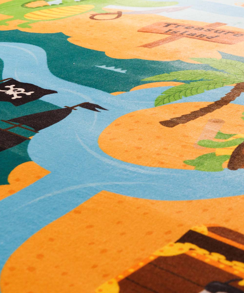 Tapis enfant lavable - Snugway Pirates Multicolore - close up Tapis enfant lavable - Snugway Pirates Multicolore - close up