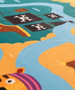Tapis enfant lavable - Snugway Pirates Multicolore - close up, thumbnail Tapis enfant lavable - Snugway Pirates Multicolore - close up, thumbnail