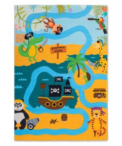 Tapis enfant lavable - Snugway Pirates Multicolore - overzicht