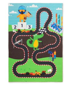 Tapis enfant lavable - Snugway Course Multicolore - overzicht