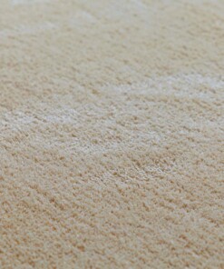Tapis rond lavable - Softwash crème - close up, thumbnail