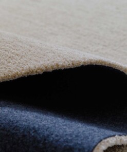Tapis rond lavable - Softwash crème - close up, thumbnail
