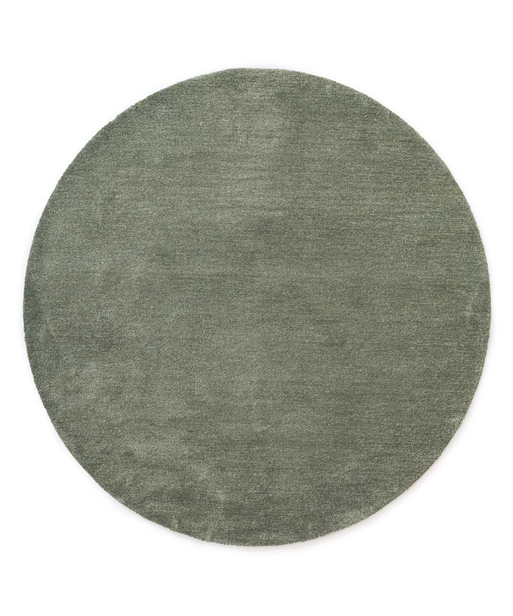 Tapis rond lavable - Softwash vert sauge - overzicht Tapis rond lavable - Softwash vert sauge - overzicht