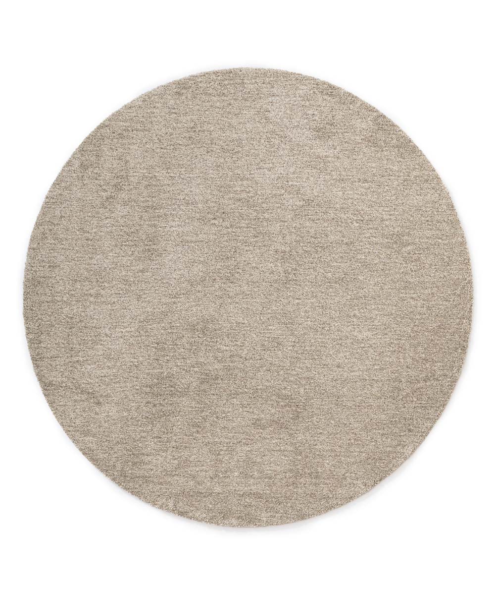 Tapis rond lavable - Softwash couleur sable - overzicht Tapis rond lavable - Softwash couleur sable - overzicht