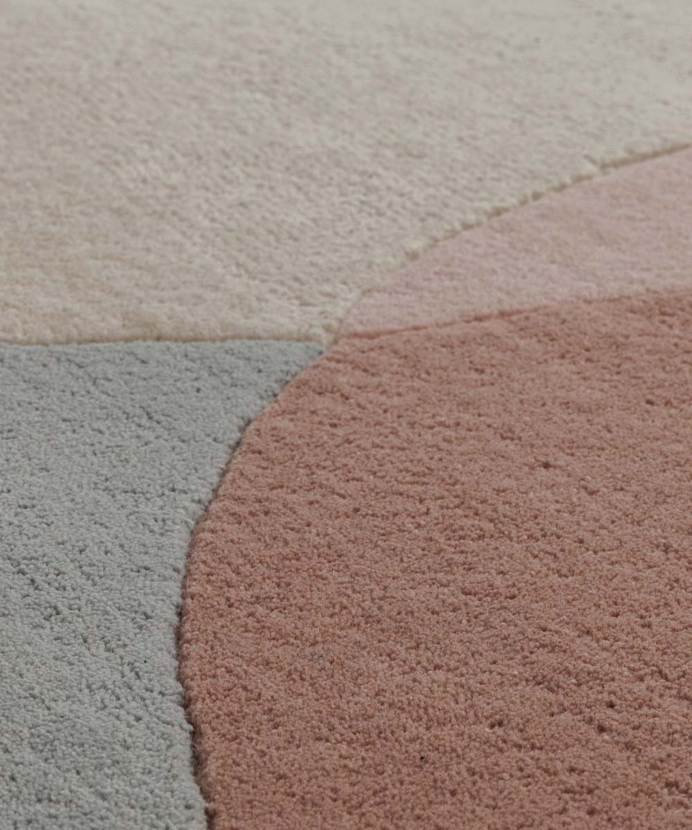 Tapis en laine organique - Dune abricot - close up Tapis en laine organique - Dune abricot - close up