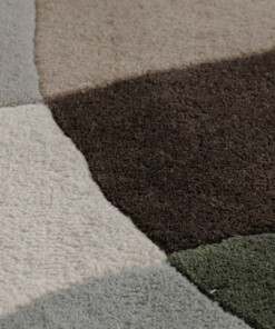Tapis en laine - Dune vert - close up