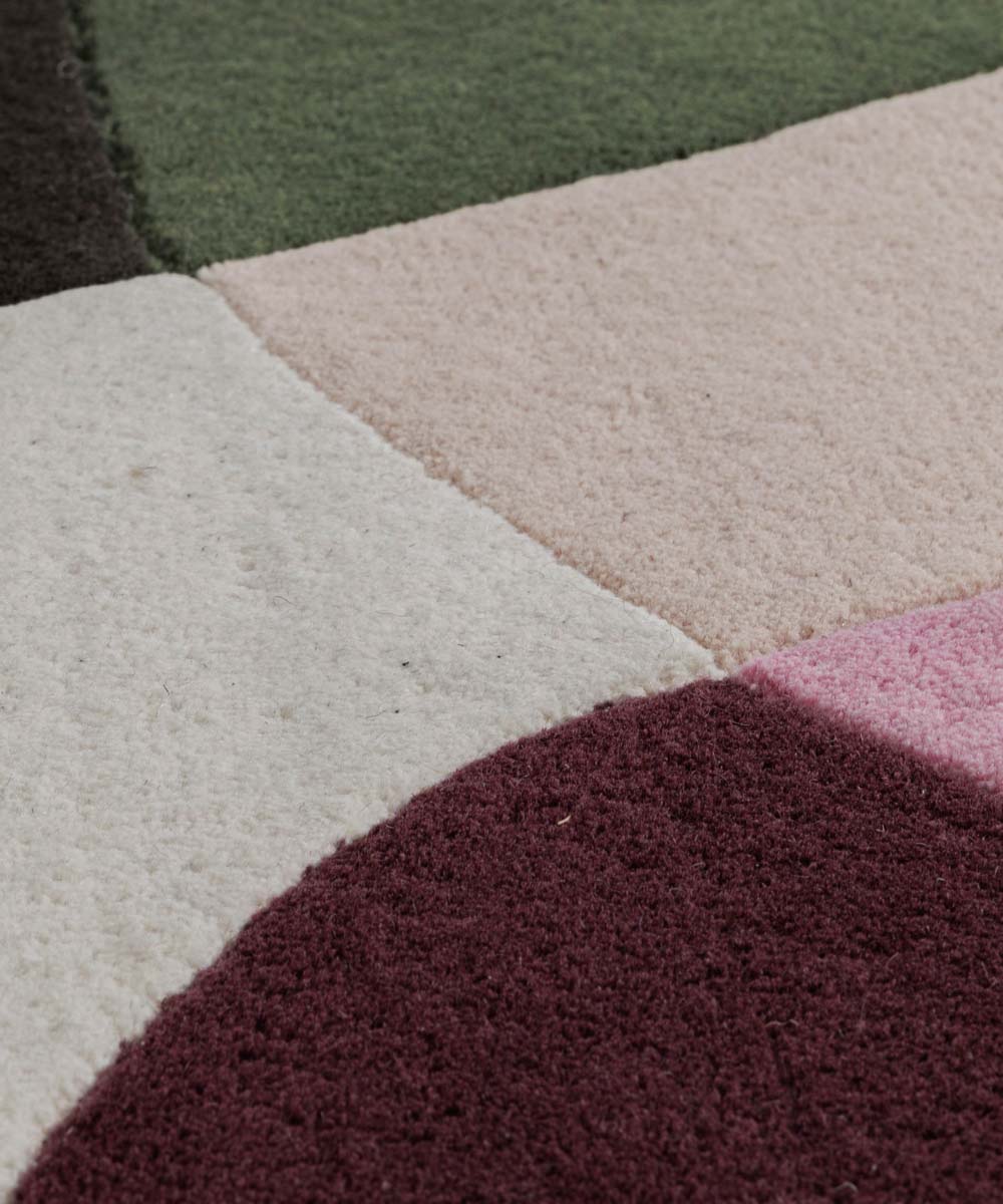 Tapis en laine organique - Dune violet - close up Tapis en laine organique - Dune violet - close up