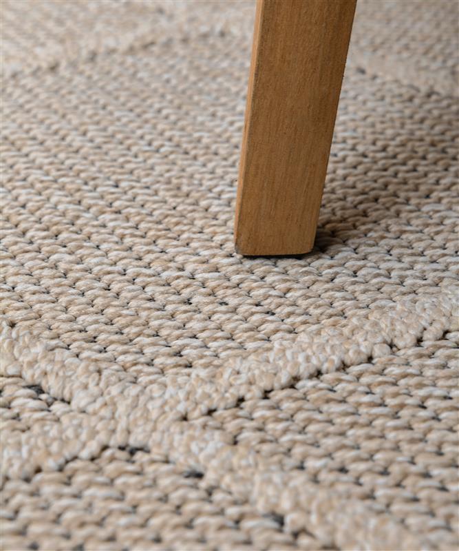Tapis d'extérieur bohème - Retreat losange beige - close up Tapis d'extérieur bohème - Retreat losange beige - close up