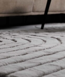 Tapis moelleux - Carvy Gris Clair - close up, thumbnail