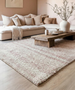 Tapis en laine - Fjell Crème/rose - sfeer