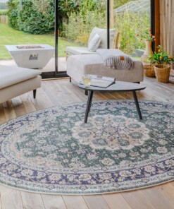 Tapis extérieur vintage ovale - Valenca Nova vert foncé - sfeer