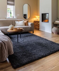 Tapis poils longs Shaggy Grand - gris anthracite - sfeer