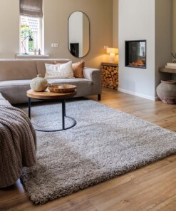 Tapis poils longs Shaggy Grand - gris clair - sfeer