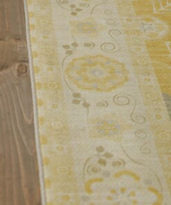 Tapis extérieur vintage - Valenca Luna jaune - close up, thumbnail