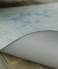 Tapis extérieur vintage - Valenca Luna vert sauge - close up, thumbnail