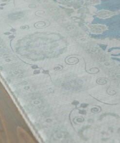 Tapis extérieur vintage - Valenca Luna vert sauge - close up, thumbnail