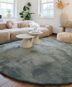 Tapis rond lavable - Clean Prestige vert - sfeer