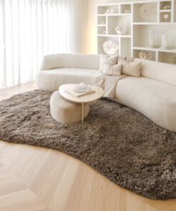 Tapis organique shaggy - Sveve taupe - sfeer