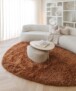Tapis organique shaggy - Sveve Pebble cognac - sfeer, thumbnail