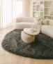 Tapis organique shaggy - Sveve Pebble vert mousse - sfeer, thumbnail