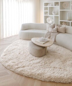 Tapis organique shaggy - Sveve Pebble ivoire - sfeer
