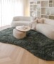 Tapis organique shaggy - Sveve vert mousse - sfeer, thumbnail
