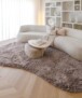 Tapis shaggy forme organique - Sveve couleur du sable - sfeer, thumbnail