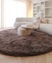 Tapis rond shaggy - Sveve brun - sfeer, thumbnail