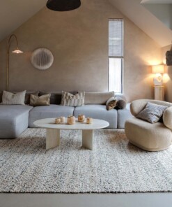 Tapis en laine - Bergull ivoire/gris - sfeer