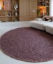 Tapis rond en laine - Silvull bordeaux - sfeer, thumbnail